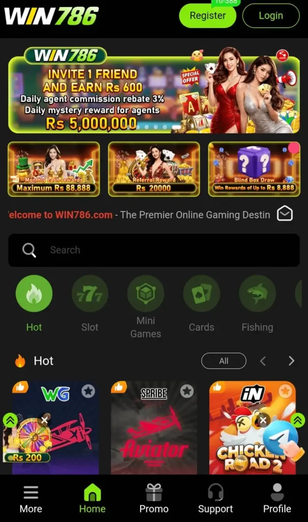 Game Categories in win 786